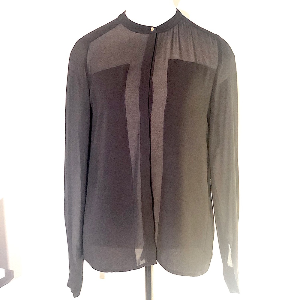 Cute black button down blouse